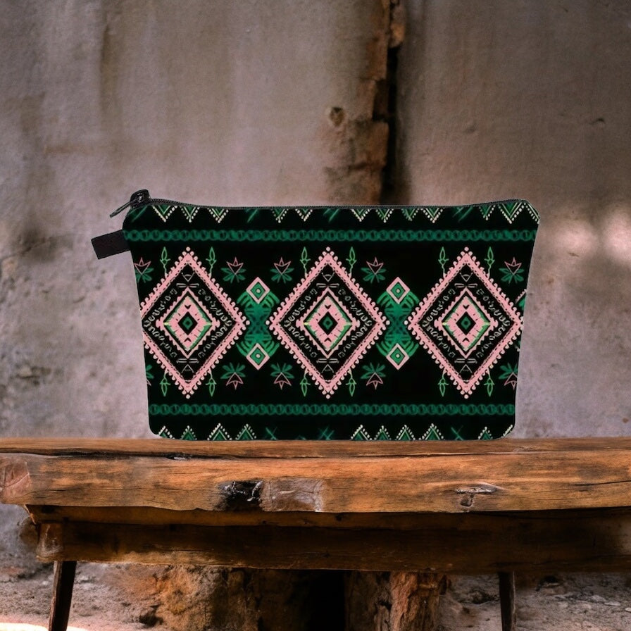 Boho Western Travel Cosmetic Organizer