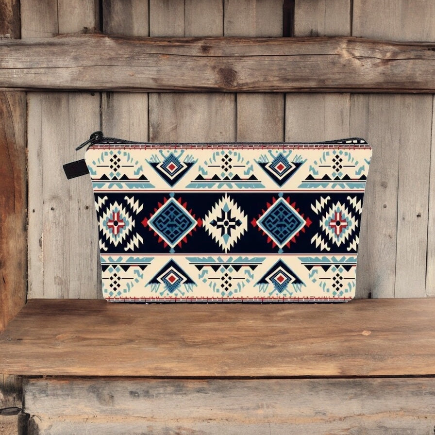Boho Western Travel Cosmetic Organizer