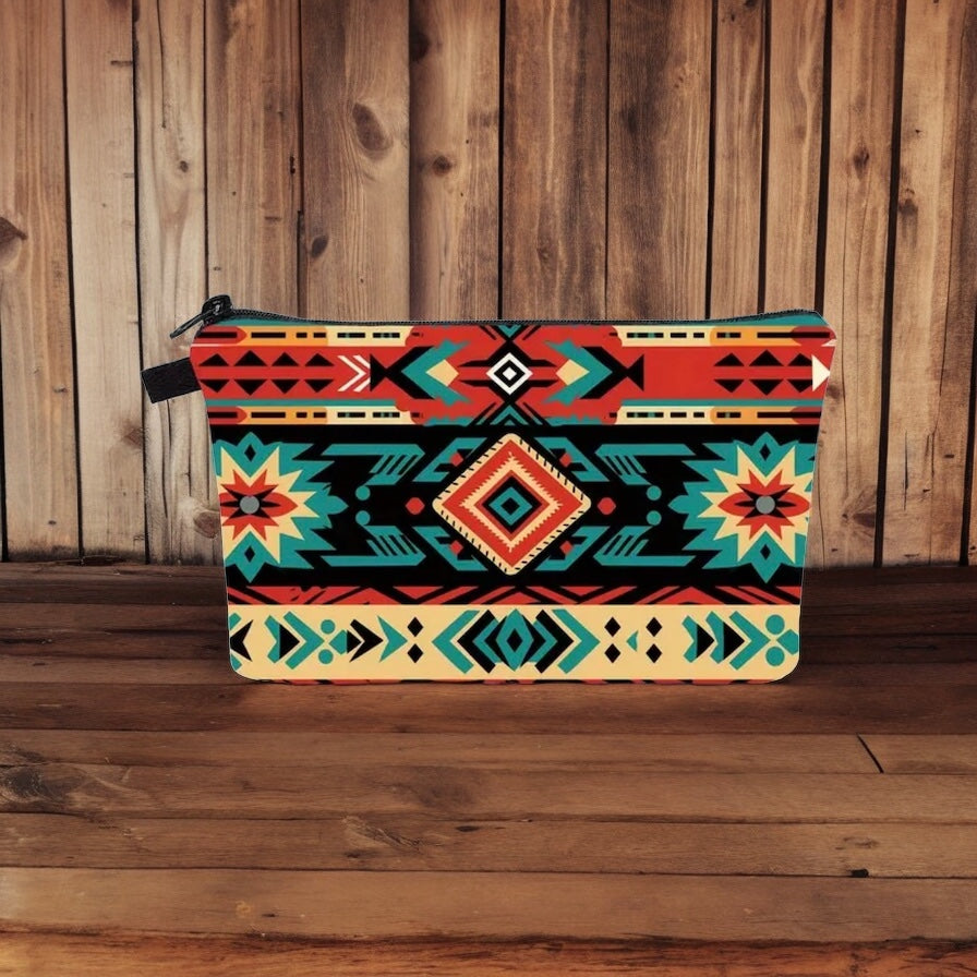 Boho Western Travel Cosmetic Organizer