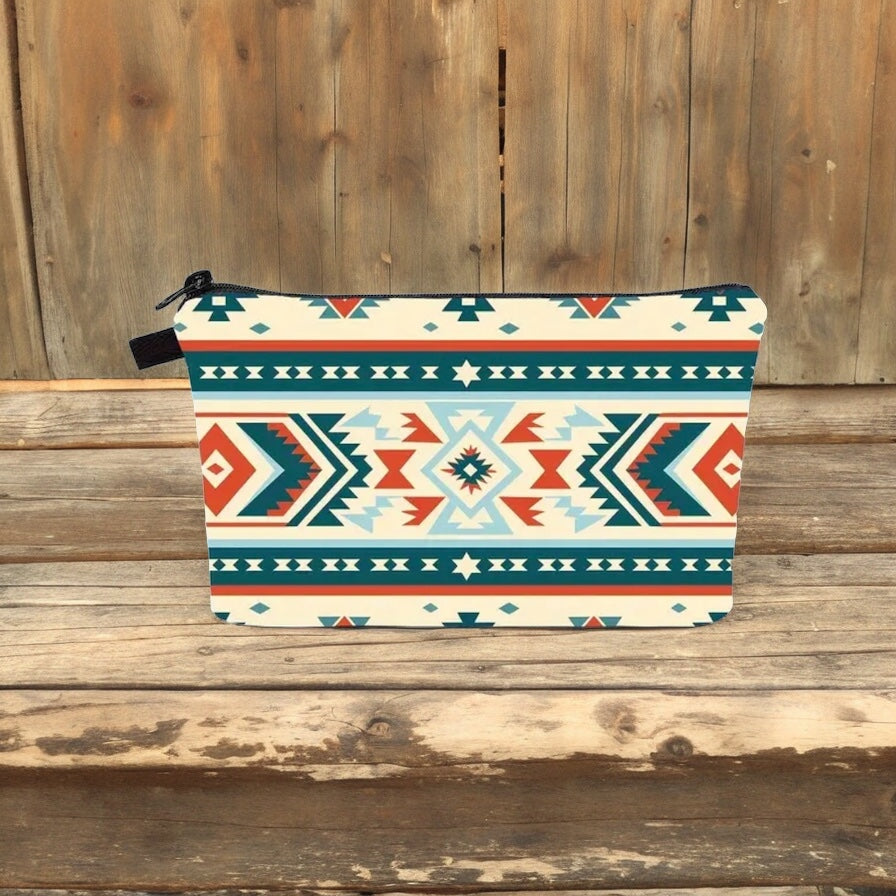 Boho Western Travel Cosmetic Organizer