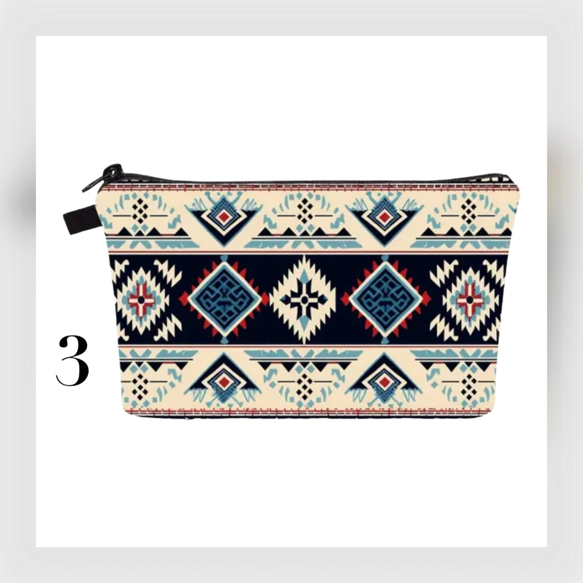 Boho Western Travel Cosmetic Organizer