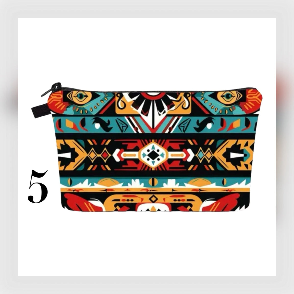 Boho Western Travel Cosmetic Organizer