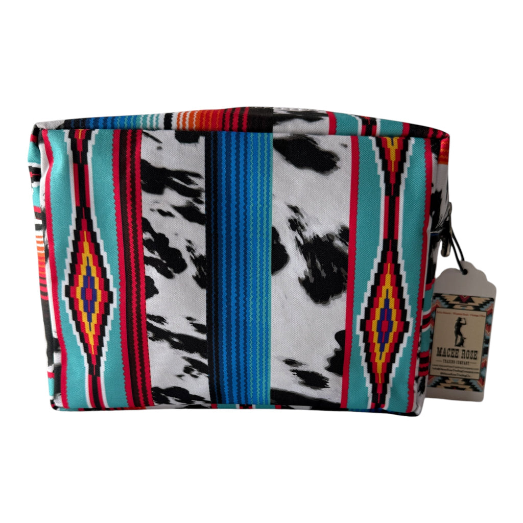 Western Boho Makeup Bag | Travel Cosmetic Organizer