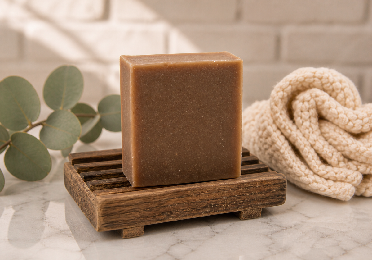 Leather Artisan Soap Bar | Rustic Western Handmade Soap