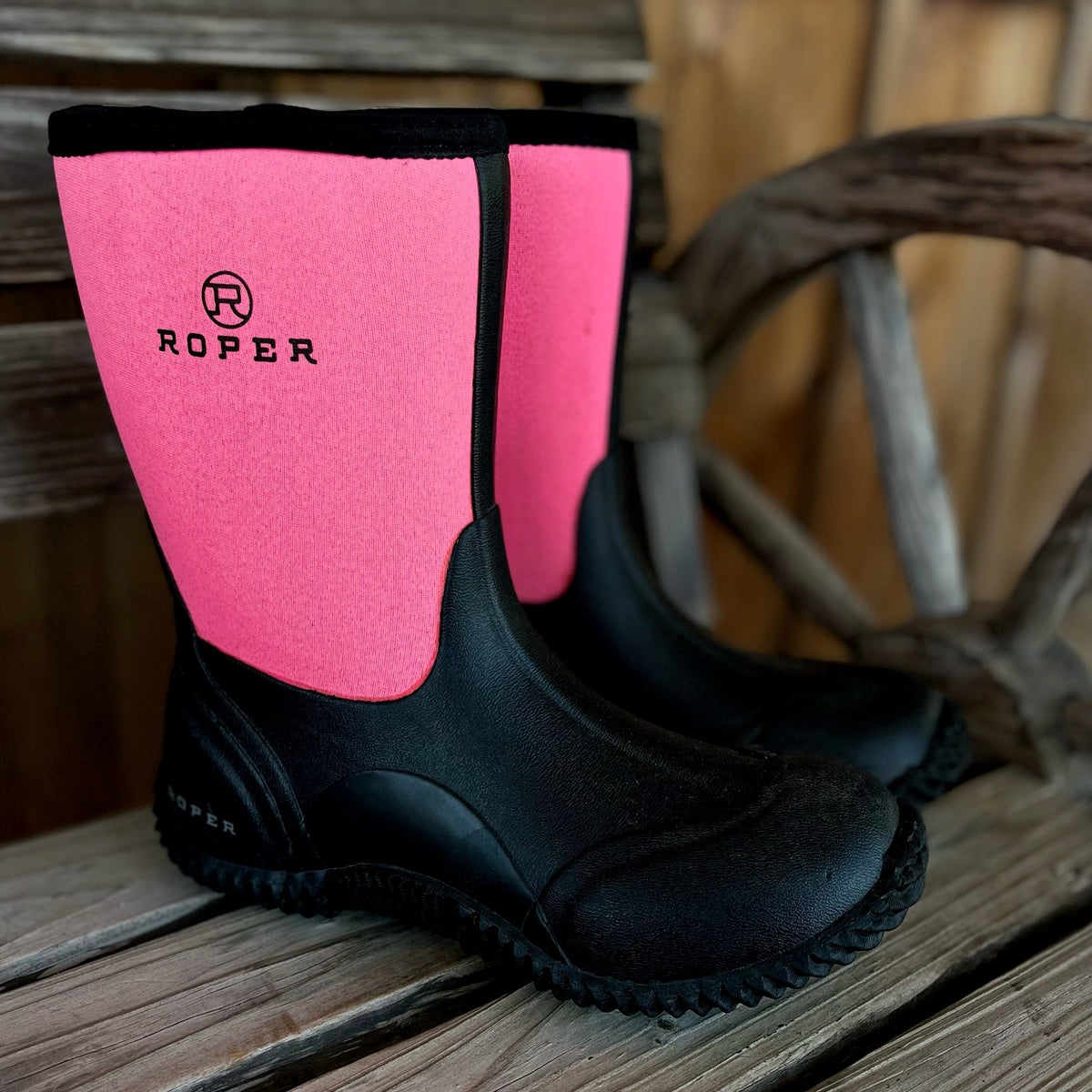 Pink Waterproof Women's Boots by Roper