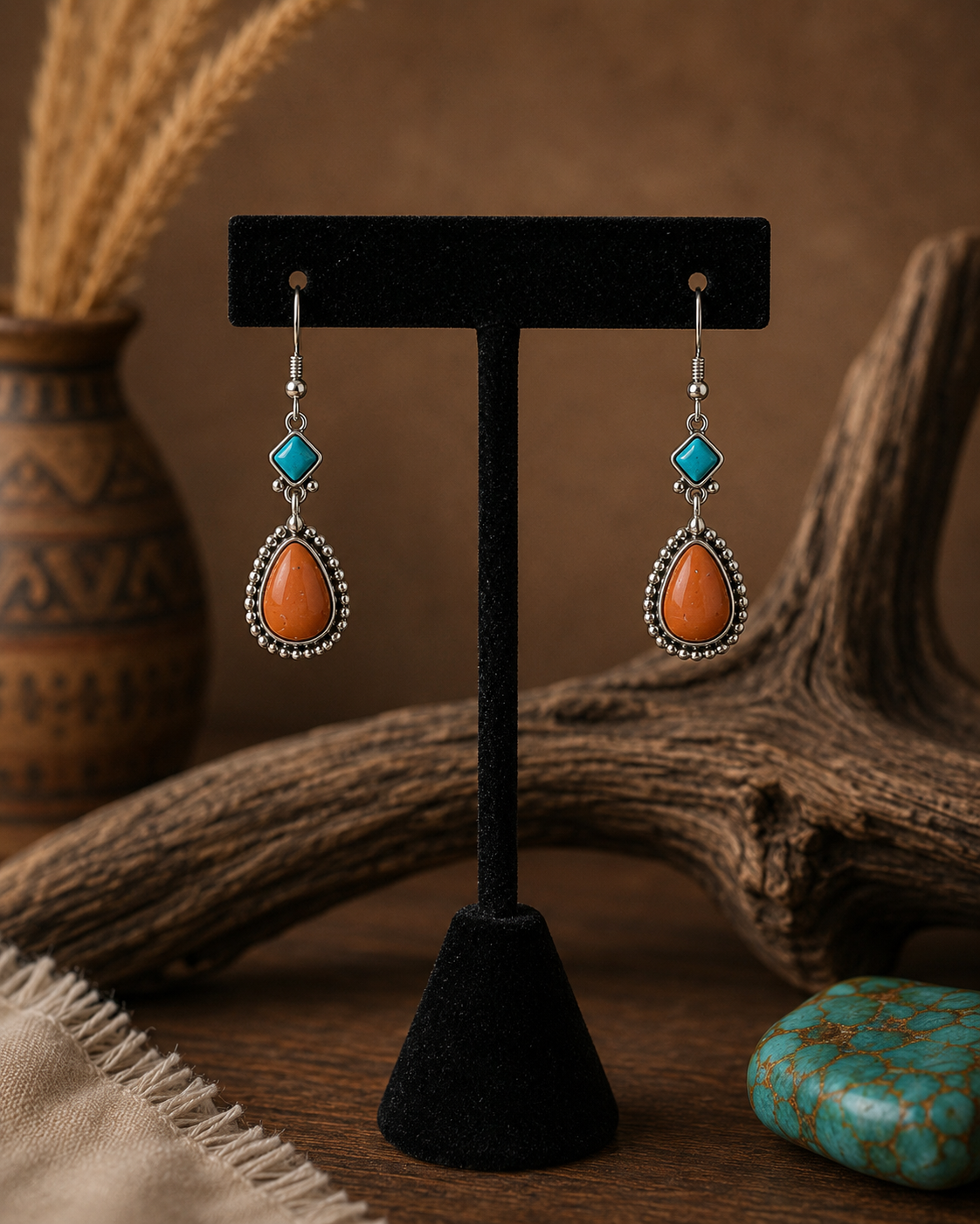 Desert Sky Teardrop Western Earrings
