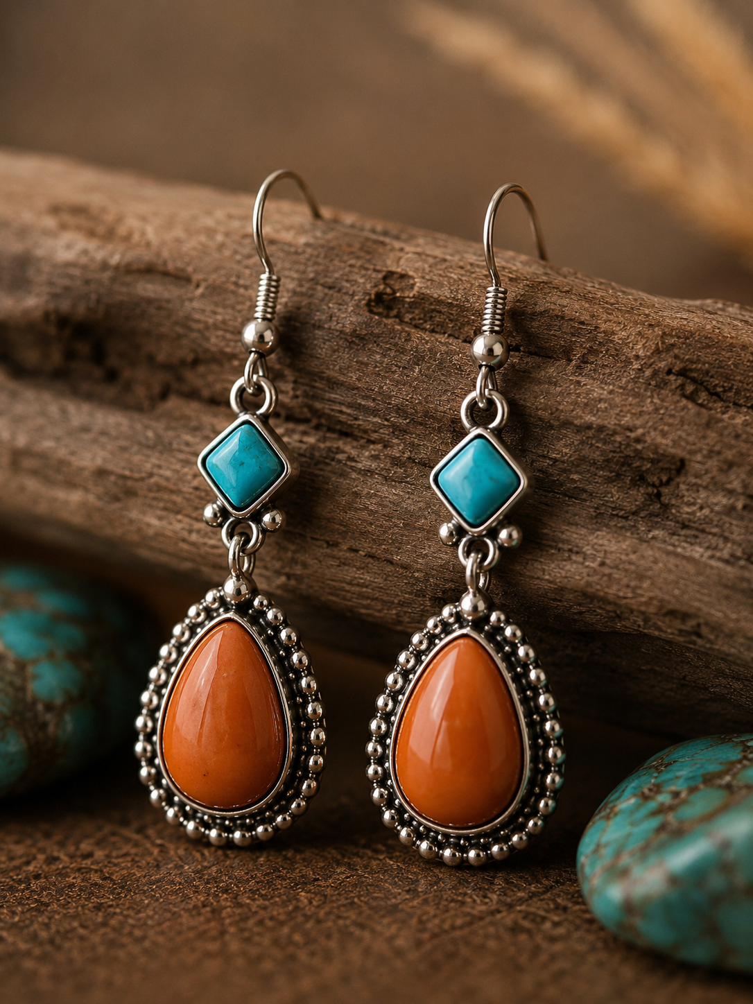 Desert Sky Teardrop Western Earrings