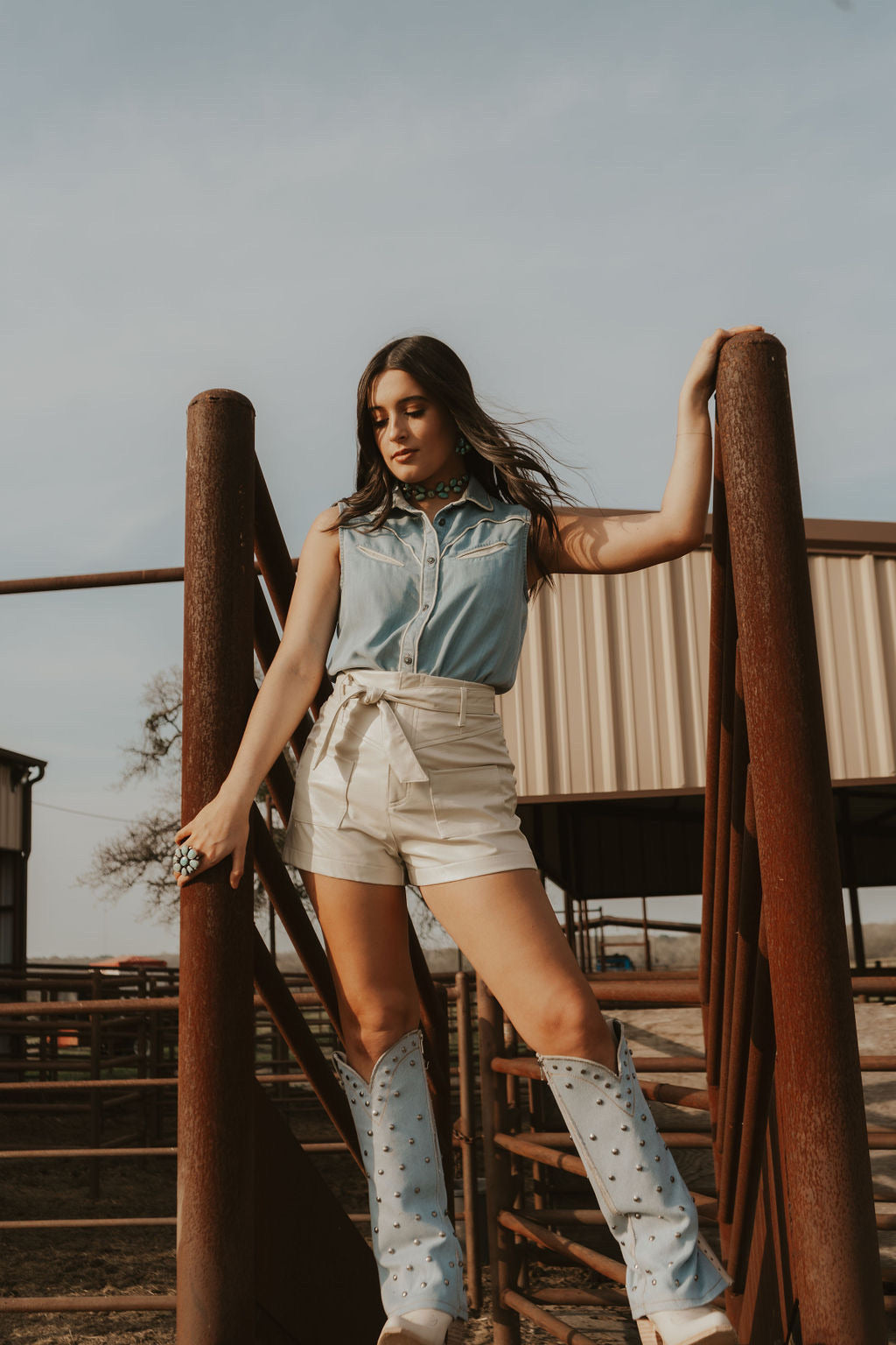 Luxor Shorts in Ecru