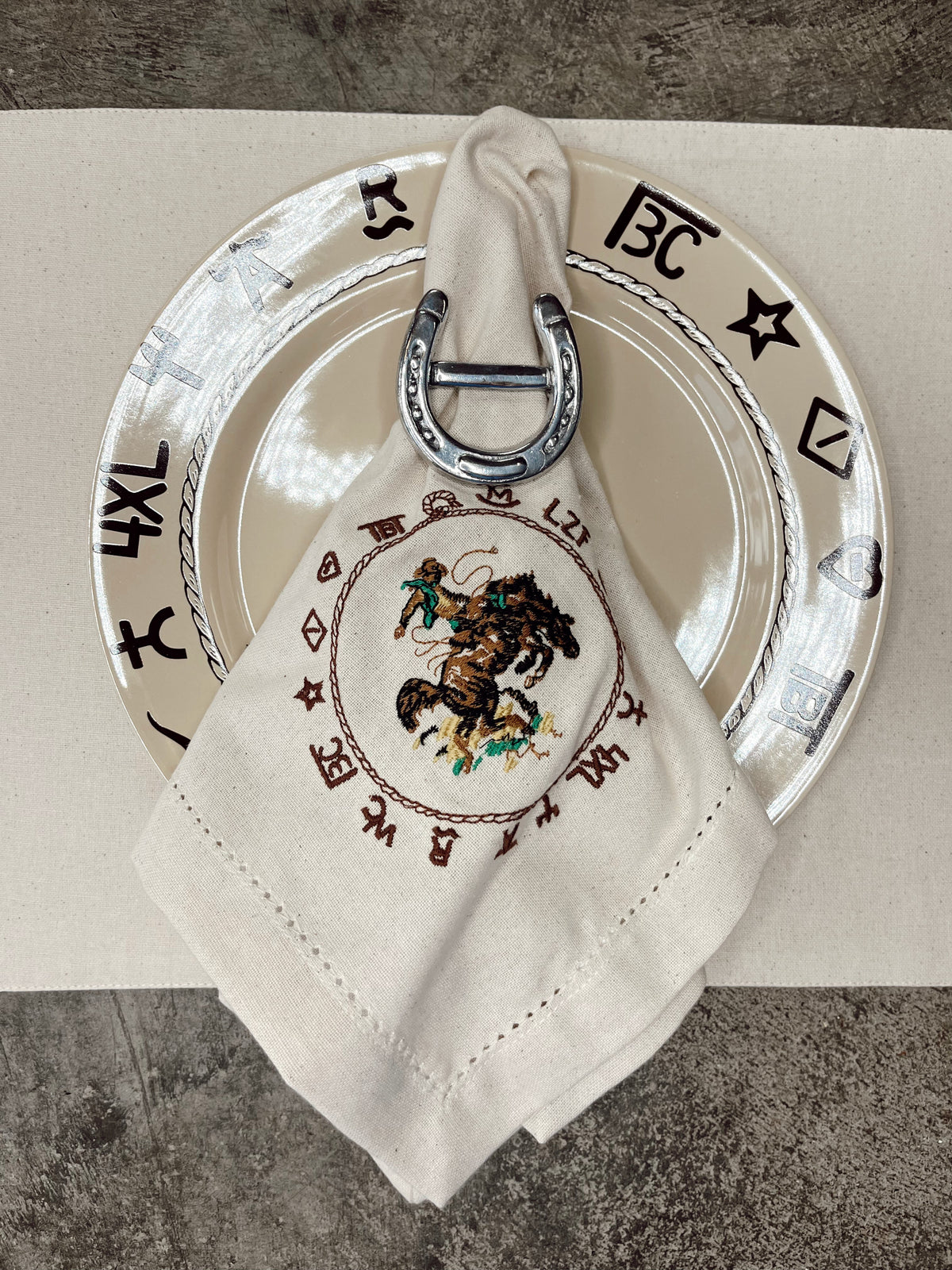 Western Napkin Ring Set