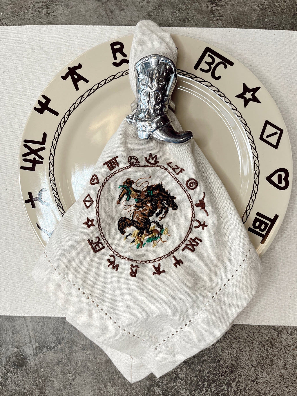 Western Napkin Ring Set