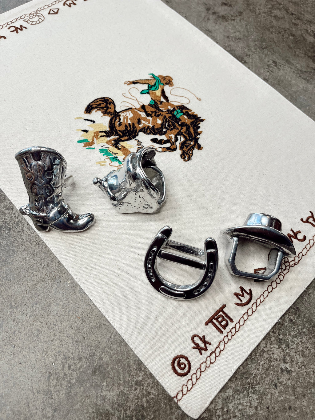 Western Napkin Ring Set