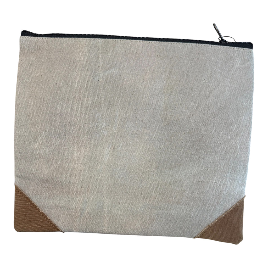 Long Live Vintage Canvas Zippered Cosmetic & Travel Bag