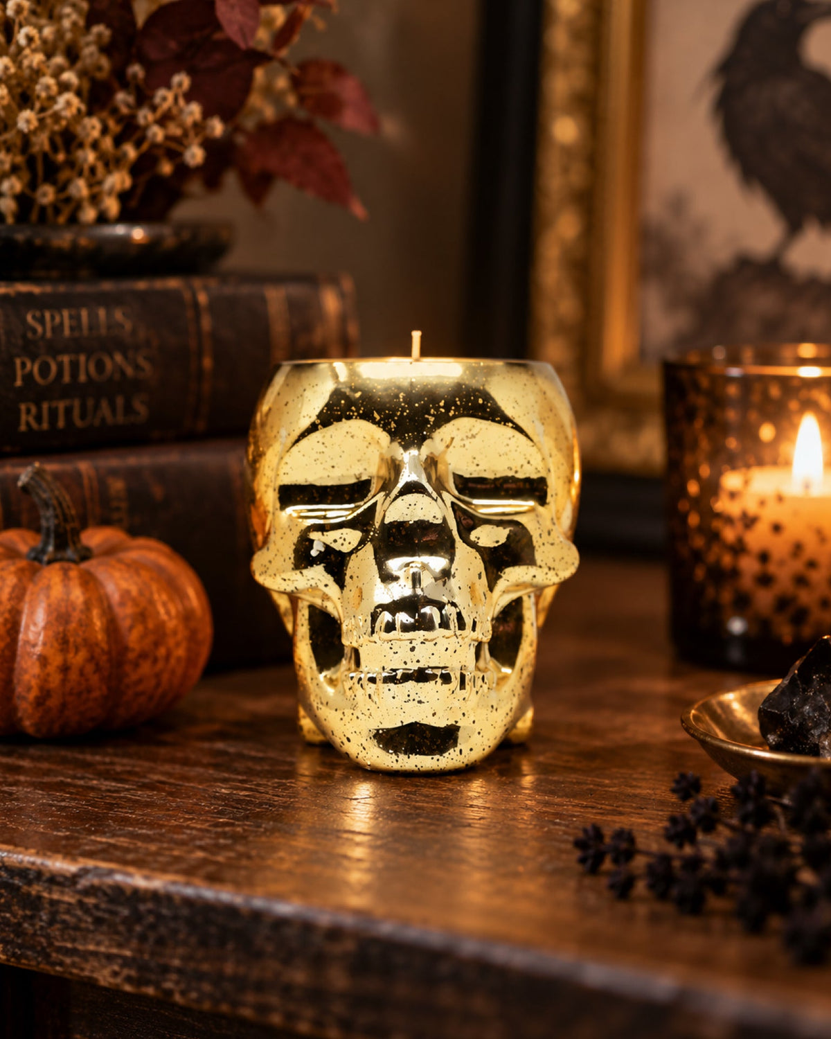 Limited Edition Halloween Skull Candle 8 oz: Haunted Hallows