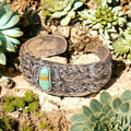 Beth - Silver Cuff Bracelet | Western Turquoise Boho Jewelry