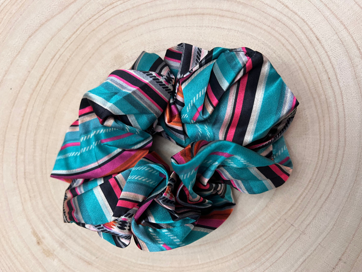 Running Away Western Scrunchie — Sterling Kreek Vibrant Color Hair Statement