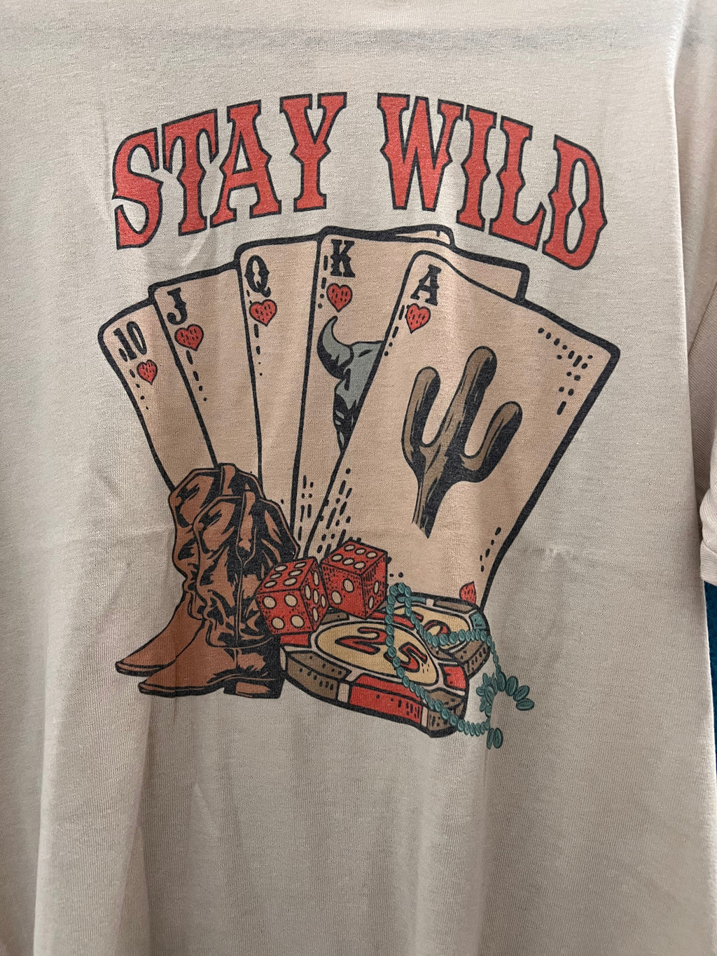 "Stay Wild" Tee — Pre-Shrunk 50/50 Blend Sublimation Western Statement