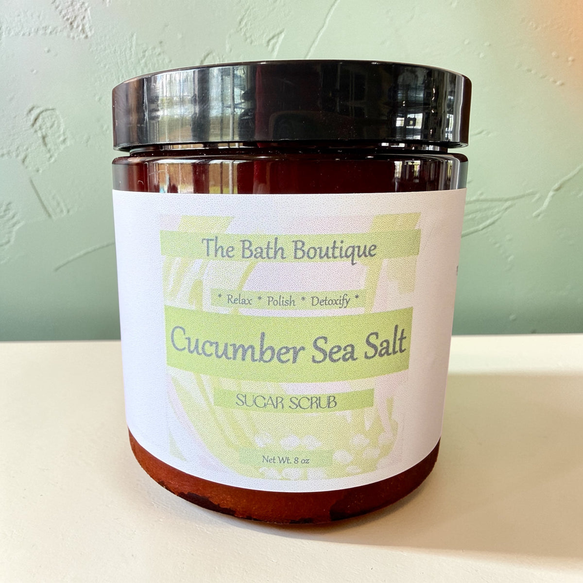 Cucumber Sea Salt Sugar Scrub | Exfoliating Handmade Body Scrub