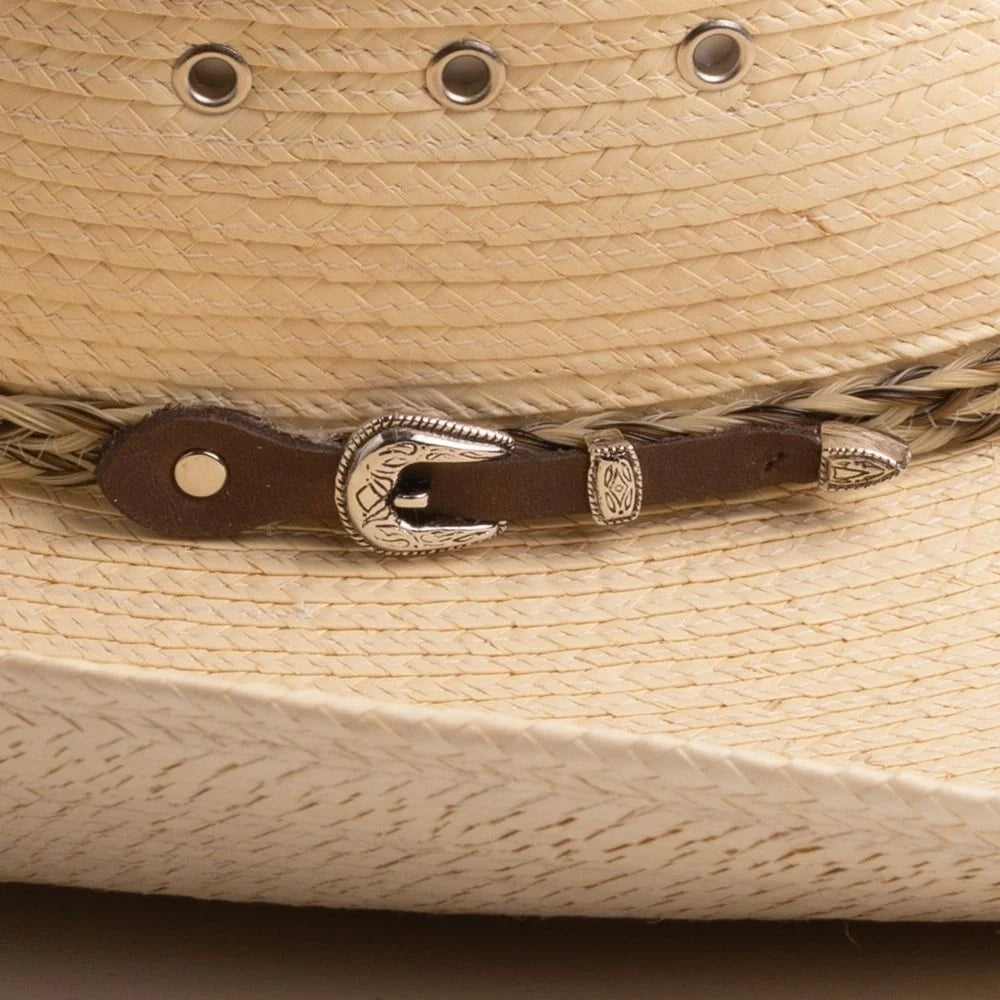 Brooks (4 1/2") - Guatemalan Palm Cowboy Hat by Larry Mahan