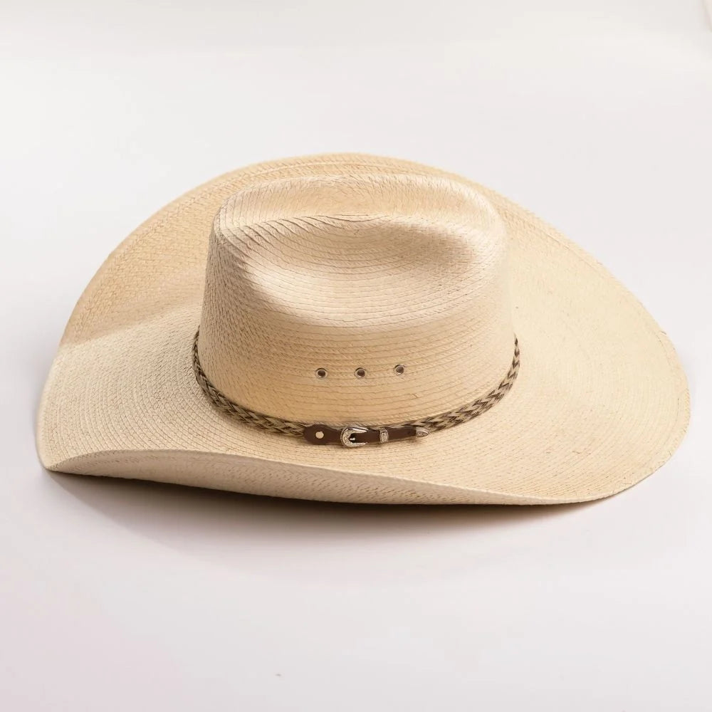 Brooks (4 1/2") - Guatemalan Palm Cowboy Hat by Larry Mahan