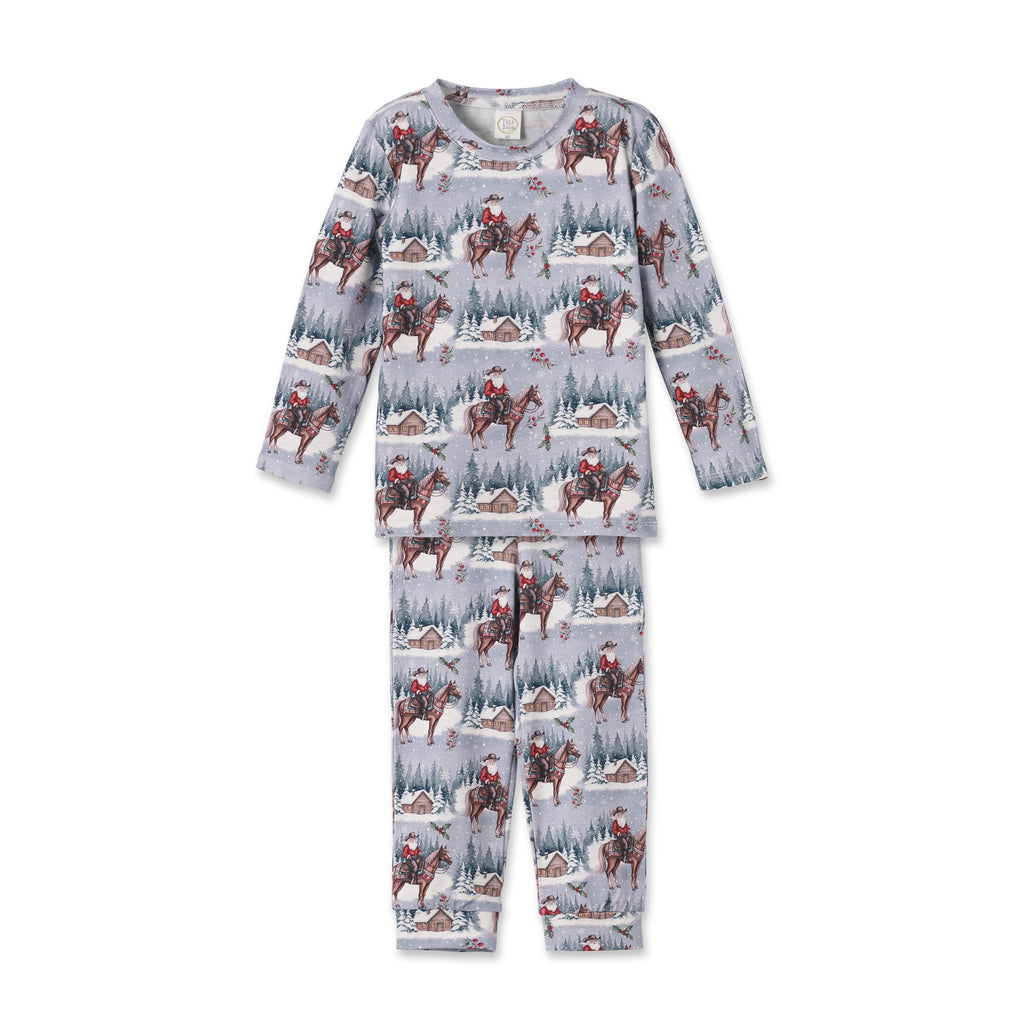 Cowboy Christmas Children's Western Bamboo Pajama Set by Tesa Baby