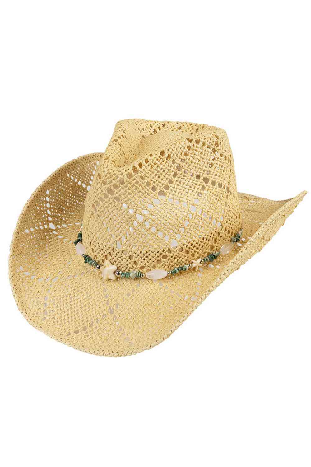 C.C Starfish & Bead Band Pattern Paper Cowboy Hat