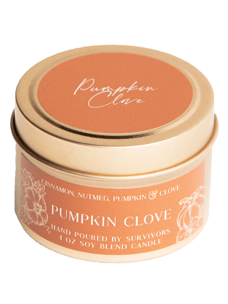 Pumpkin Clove Tin Candle 4 oz