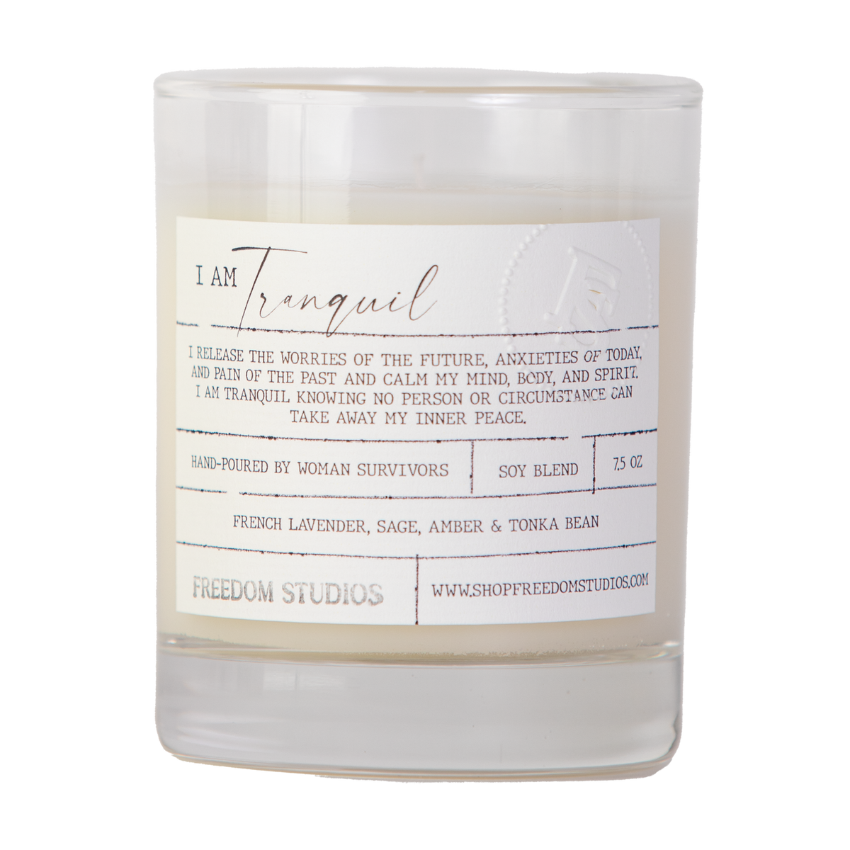 I AM Tranquil 7.5 oz Candle