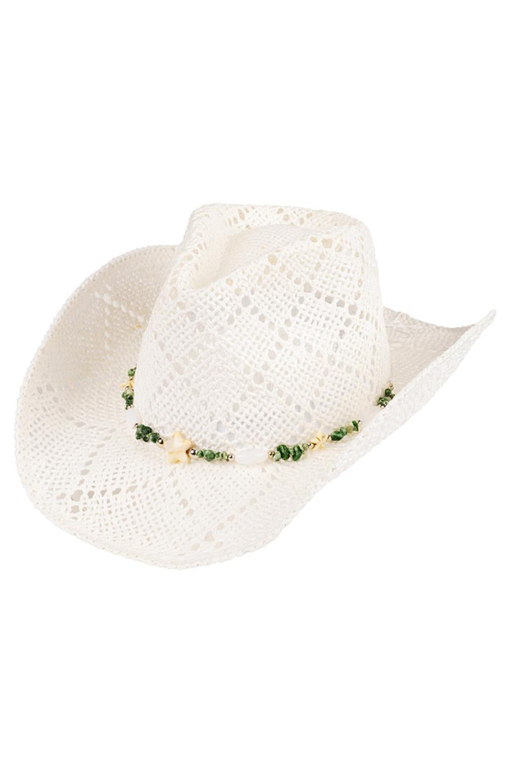 C.C Starfish & Bead Band Pattern Paper Cowboy Hat