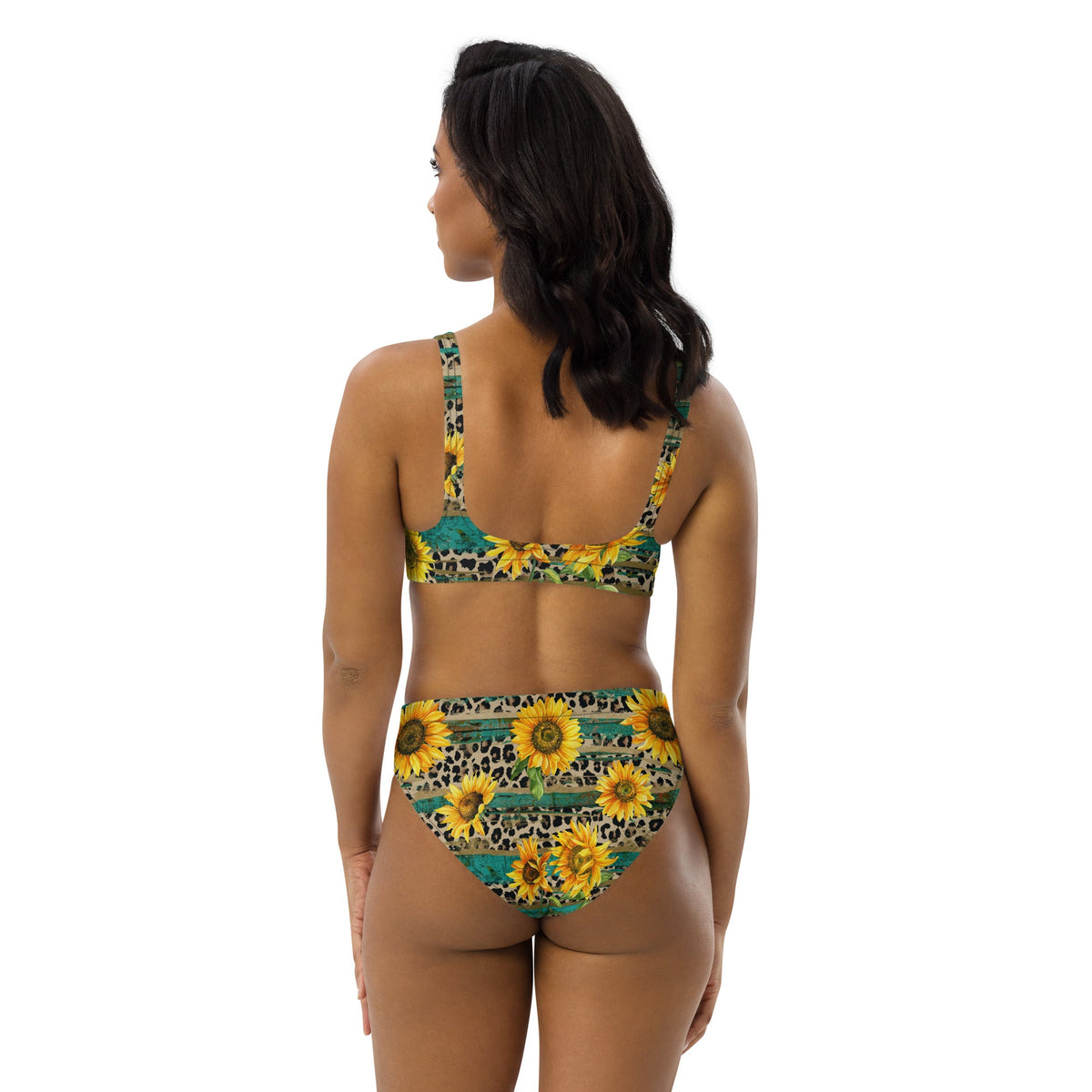 Leopard Print & Sunflower Bikini by Baha Ranch