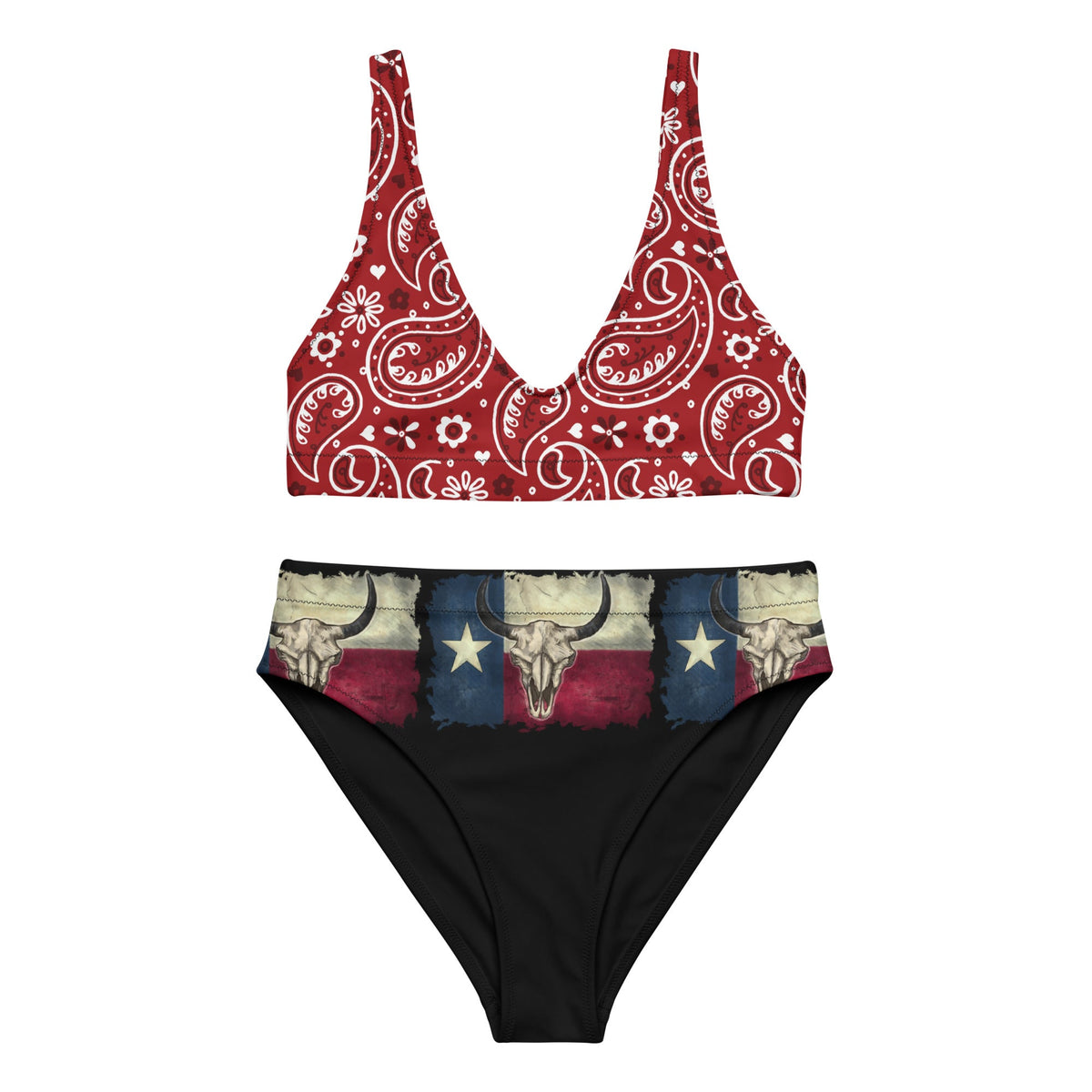 Texas Bandana Red White & Blue Bikini by Baha Ranch