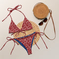 Red Bandana String Bikini by Baha Ranch