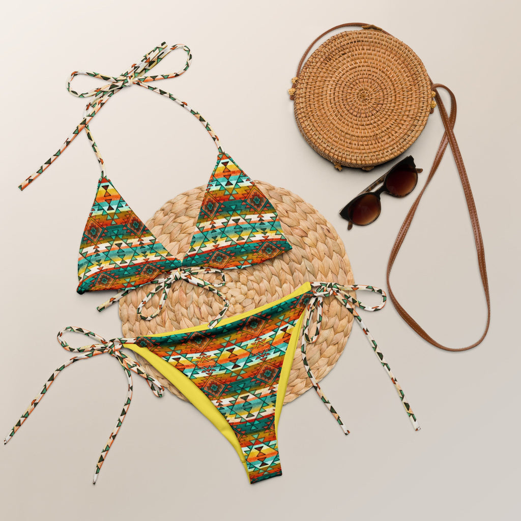 Native Aztec String Bikini by Baha Ranch