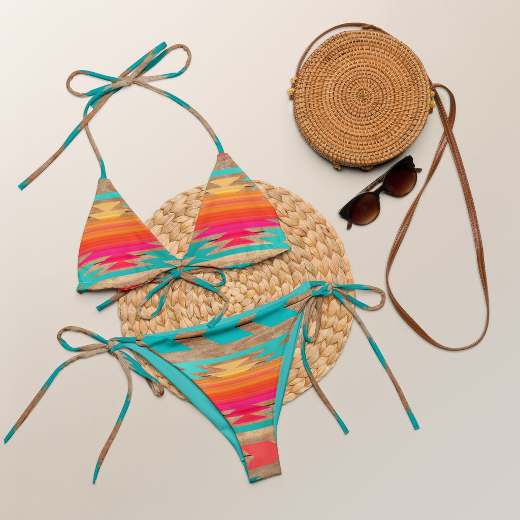 Yeehaw Southwest Aztec String Bikini by Baha Ranch