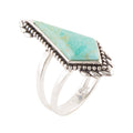 Anemone Blue Turquoise & Sterling Silver Statement Ring