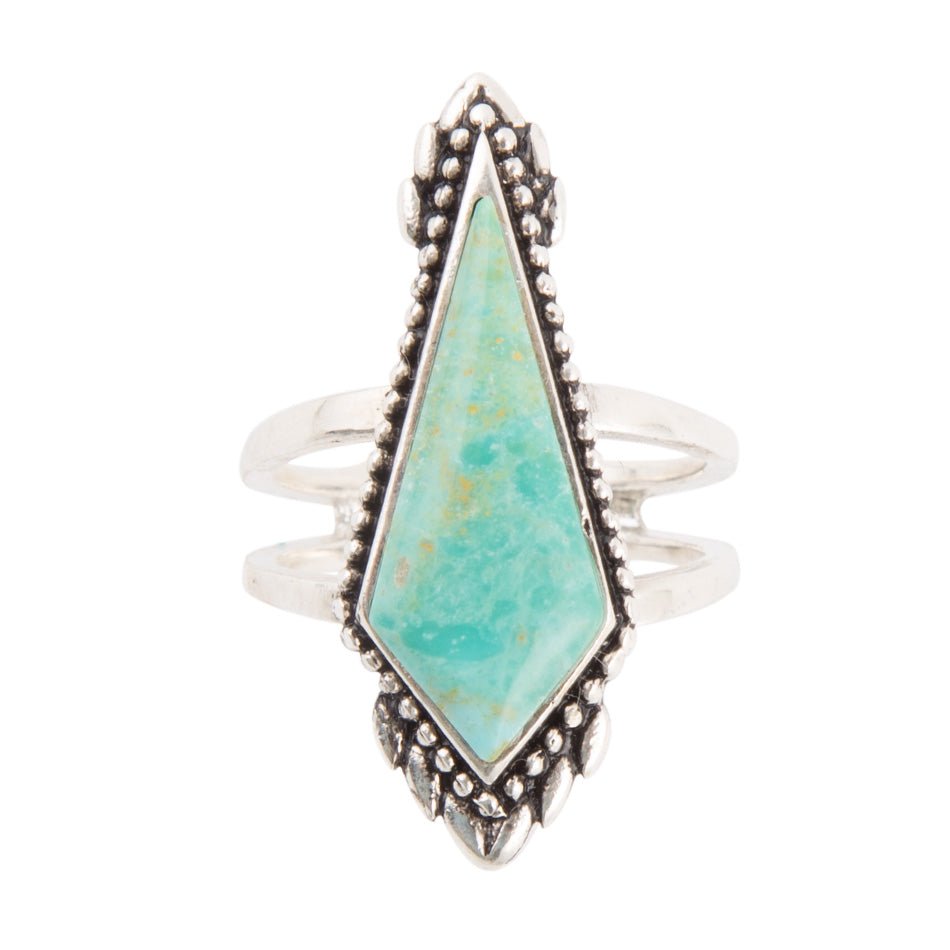 Anemone Blue Turquoise & Sterling Silver Statement Ring