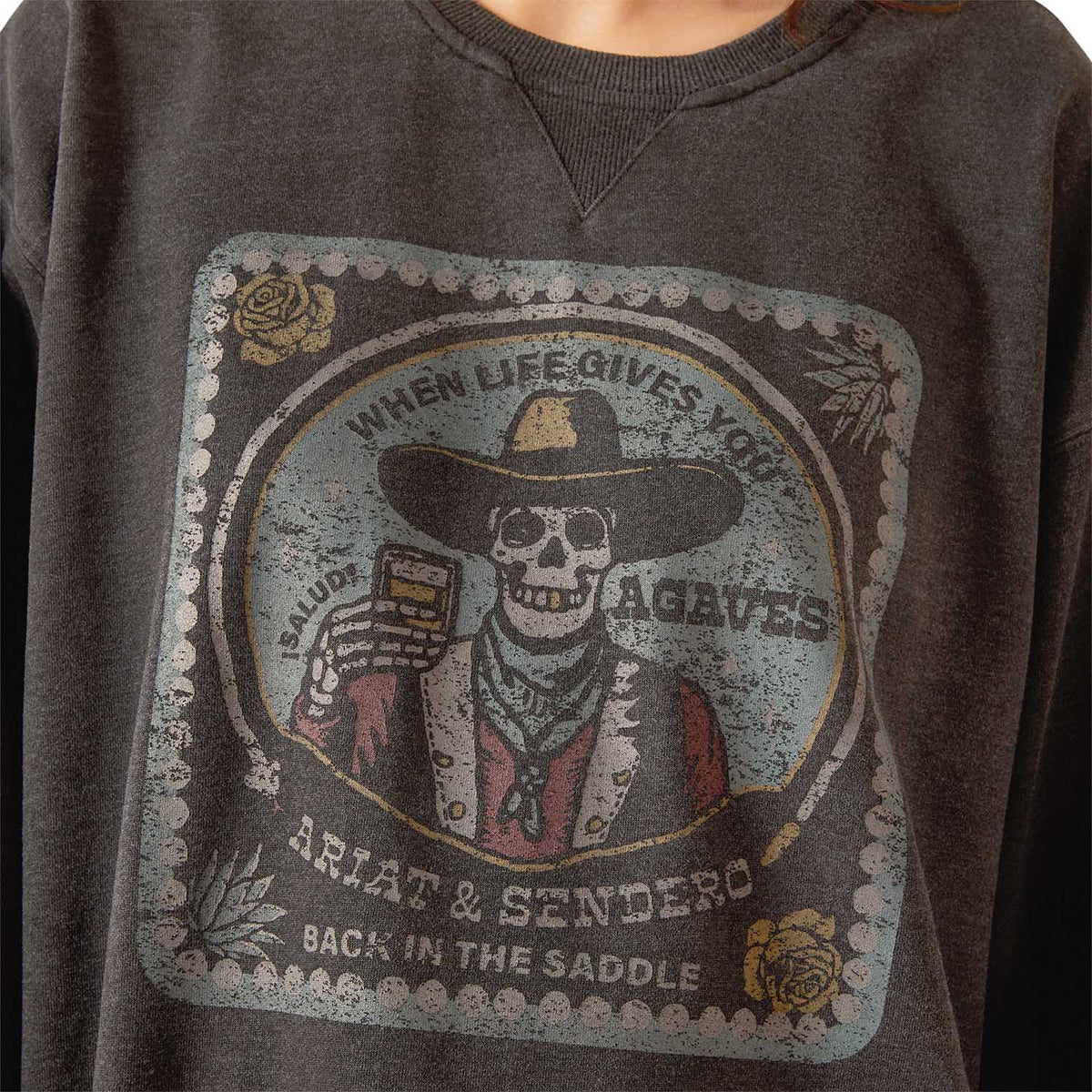 Oversized Sendero "When Life Gives You Agaves" Ariat Sweatshirt – Limited Edition