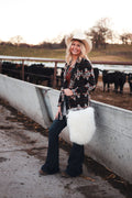 Calgary Western Open Front Bombom Cardigan — Luxurious Soft Layering Piece Made in USA (Medium available)