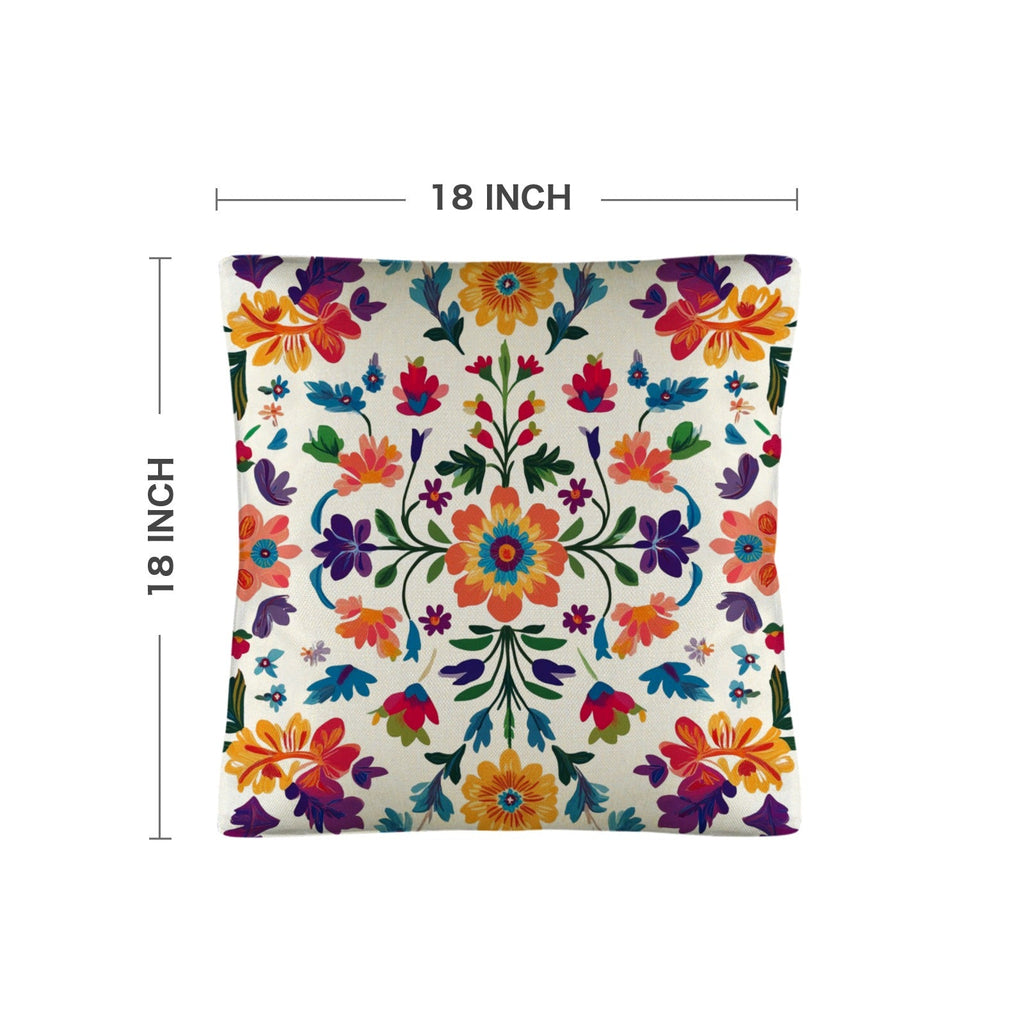 Colores de Mexico Floral Pillow Case Custom Pillow Case