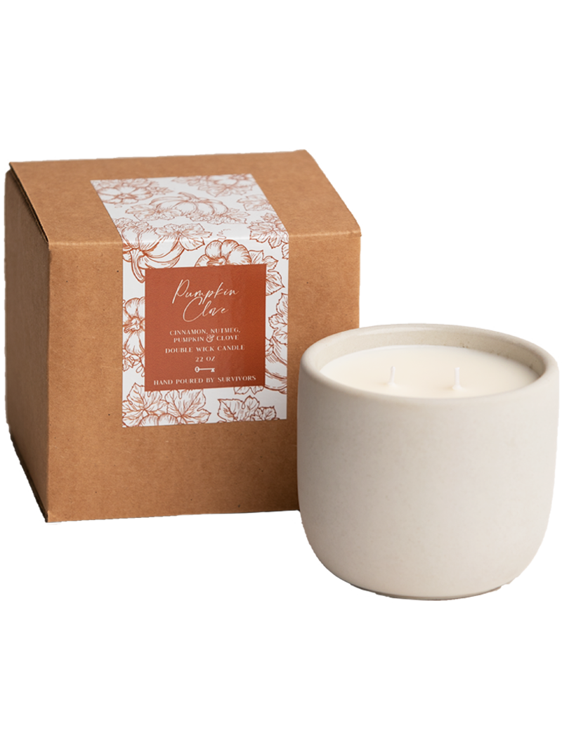 Pumpkin Clove Cement Candle 22 oz