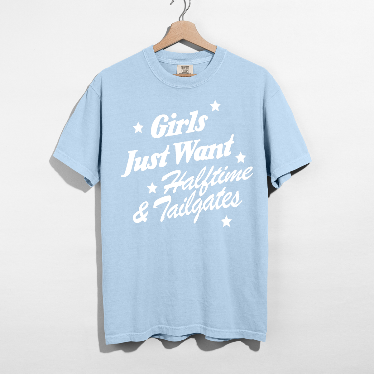 Girls Just Want Halftime & Tailgates Tee | Football Game Day Shirt