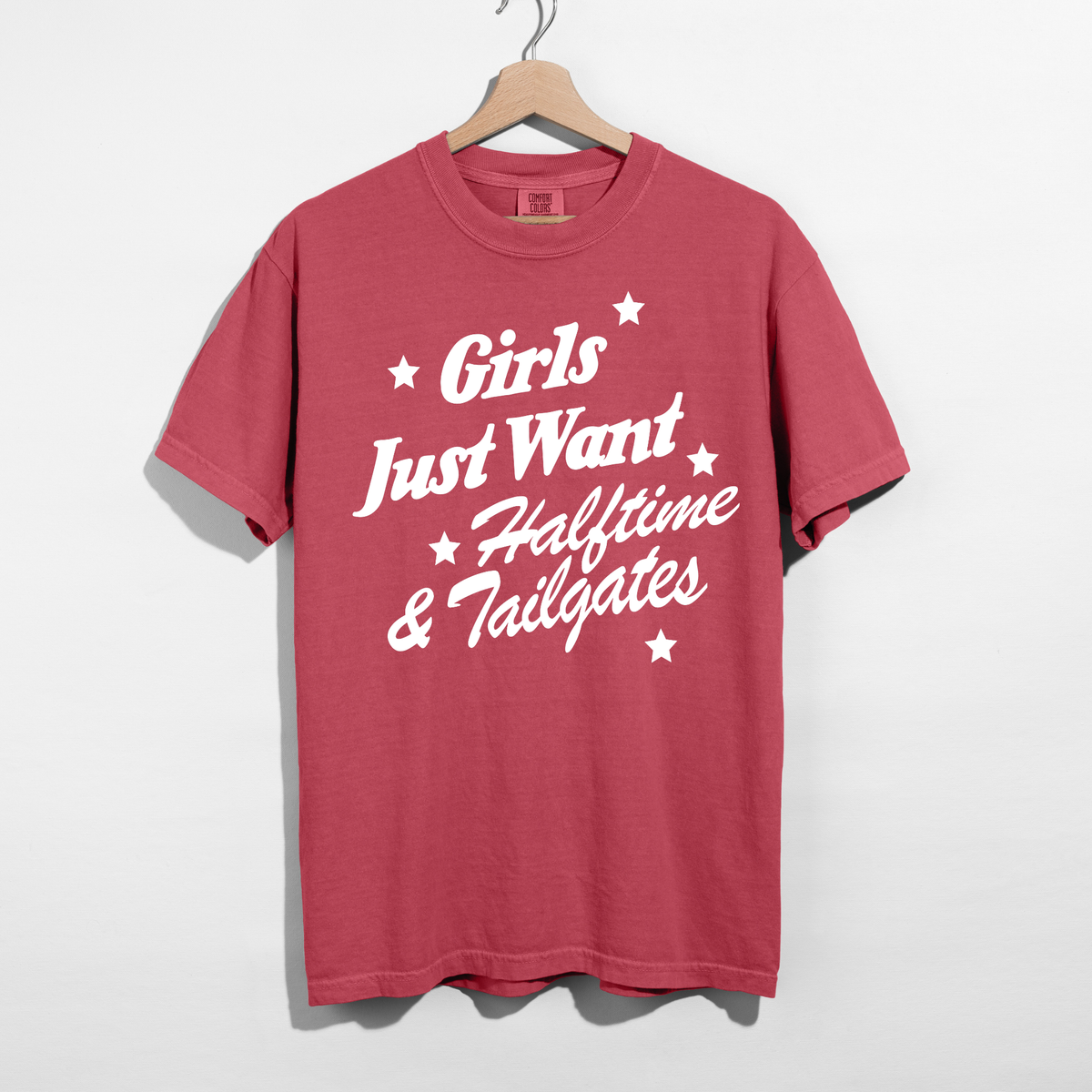 Girls Just Want Halftime & Tailgates Tee | Football Game Day Shirt