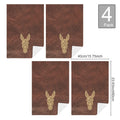 Ranch Tooled Donkey Set of 4 Kitchen Dish Towels