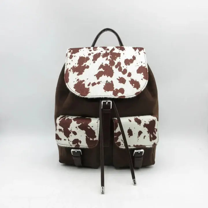 RODEO™ Brown Cow Print Back Pack / Handbag - Amazing Quality!