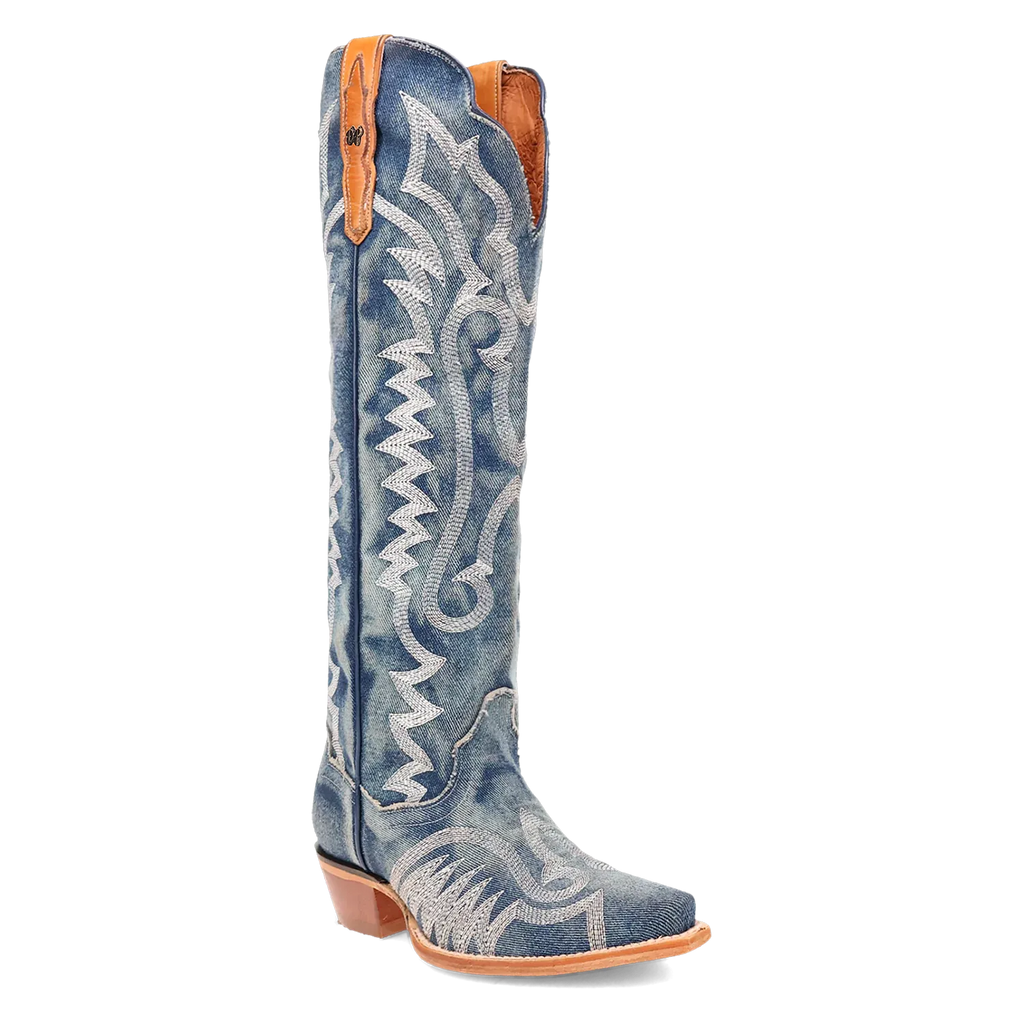 Denim Darlin' - Women's Denim Cowboy Boots by Dan Post