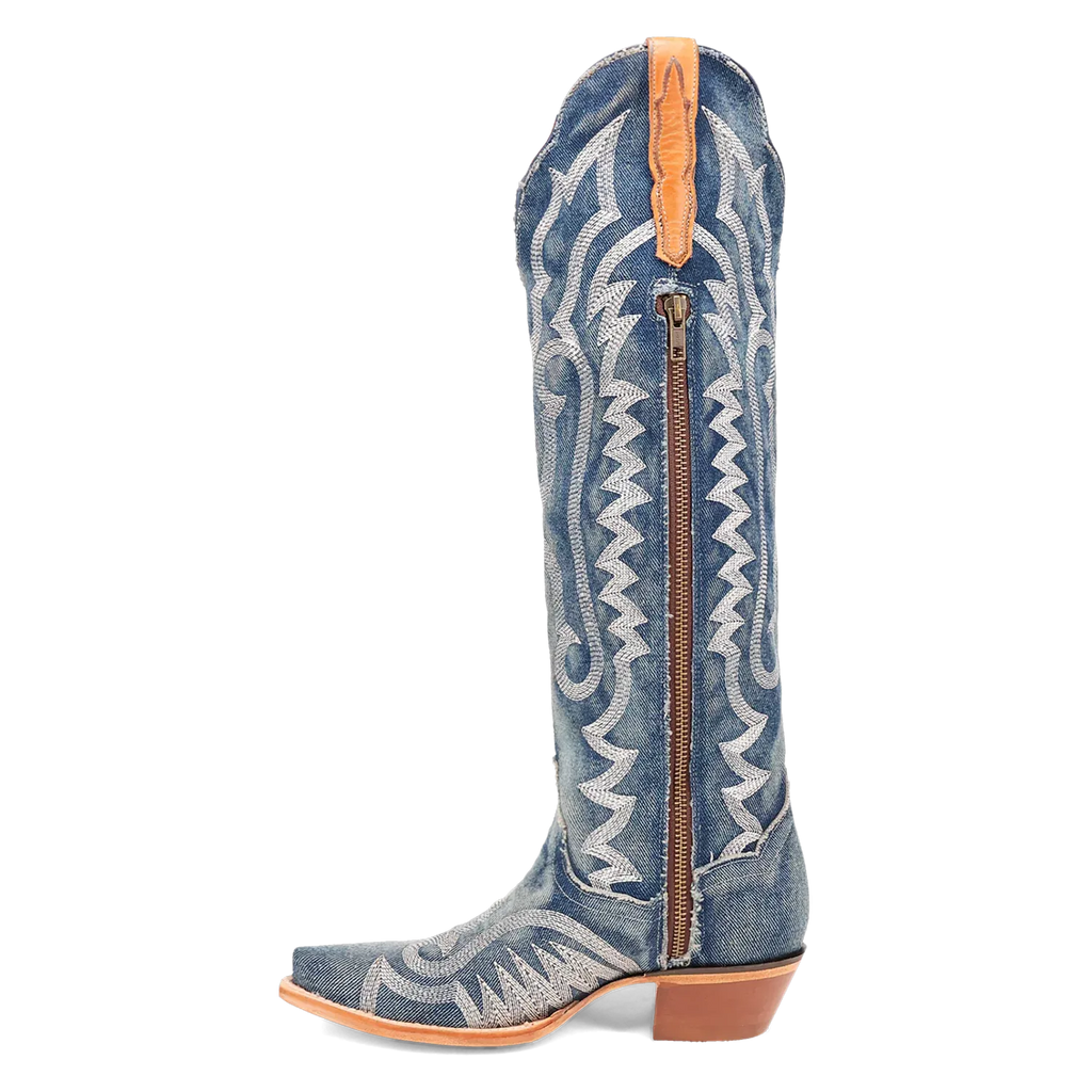 Denim Darlin' - Women's Denim Cowboy Boots by Dan Post
