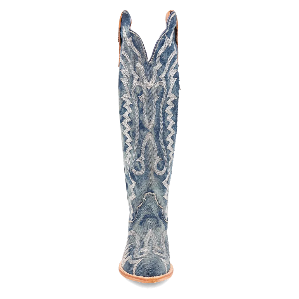 Denim Darlin' - Women's Denim Cowboy Boots by Dan Post