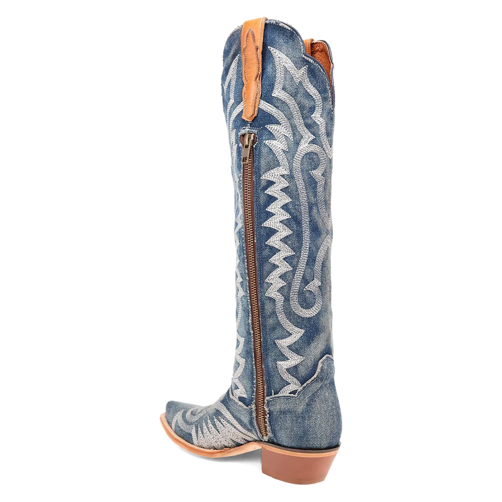 Denim Darlin' - Women's Denim Cowboy Boots by Dan Post