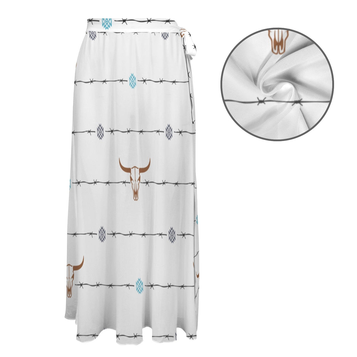 Barbwire Swim Beach Skirt Coverup by Baha Ranch