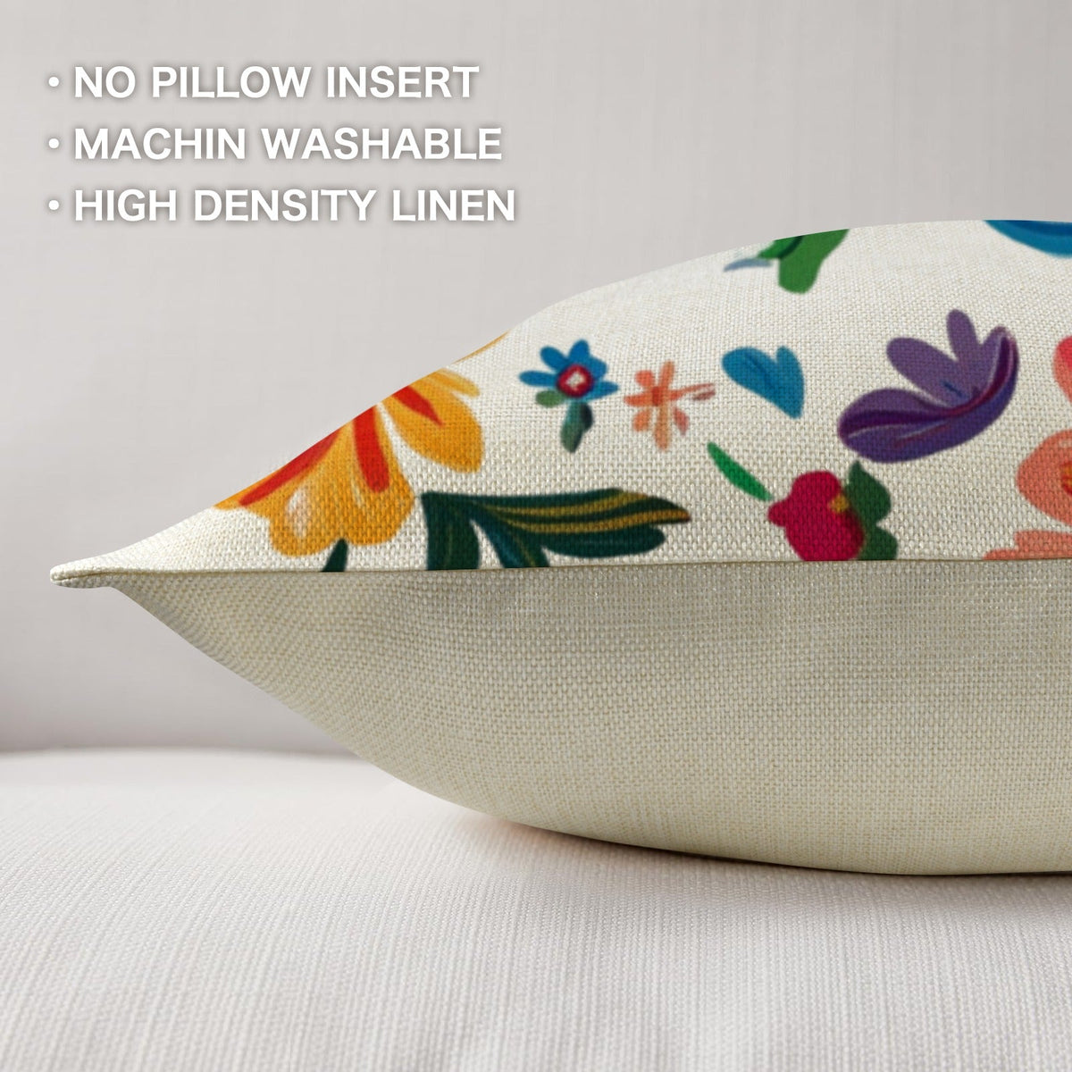 Colores de Mexico Floral Pillow Case Custom Pillow Case