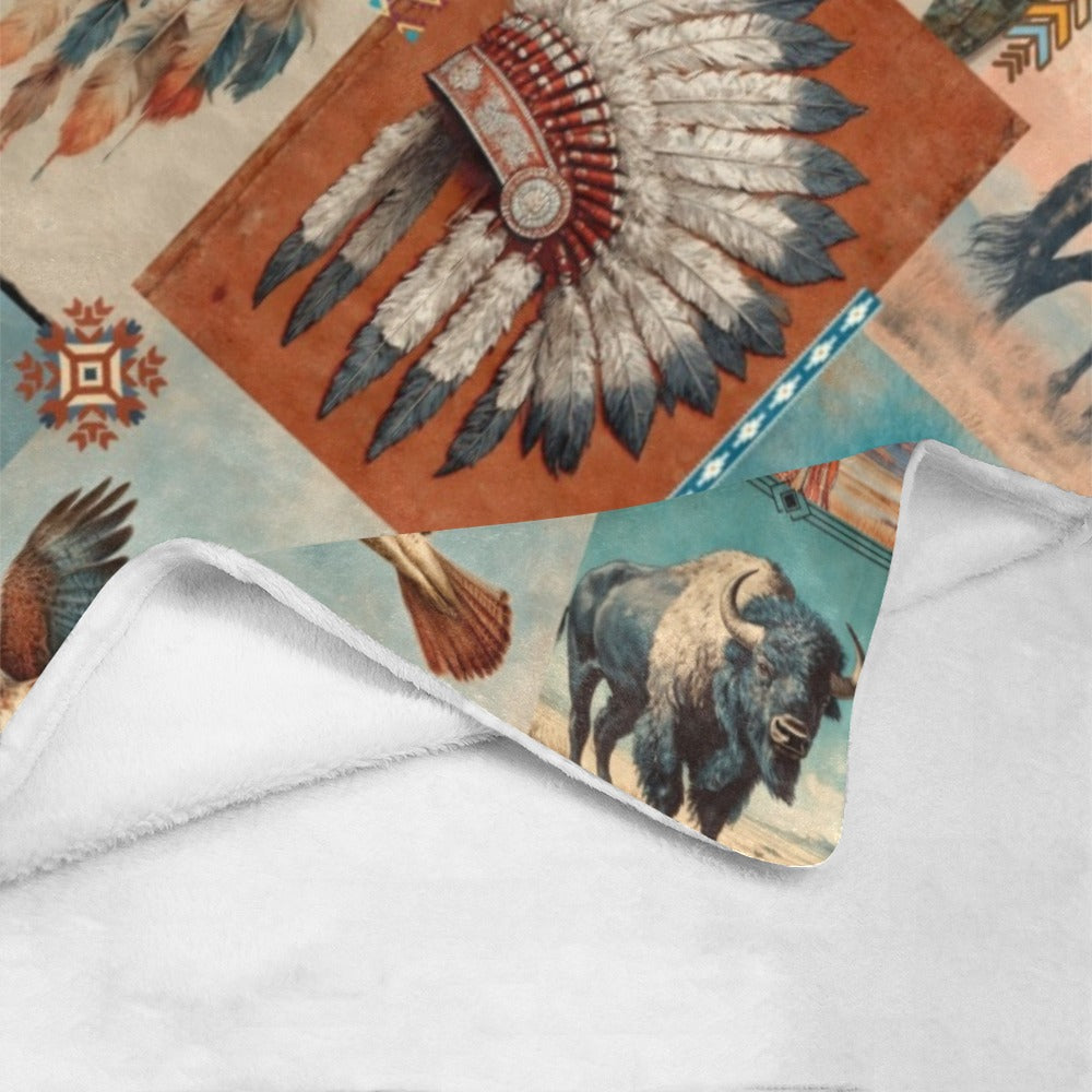 Bohemian Dreams Minky Soft Throw Blanket 60" X 80"